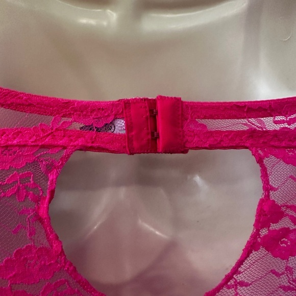 Tart Intimates Small Pink Lace Chemise Babydoll Lingerie Set NWT Sexy Sheer - Picture 7 of 10